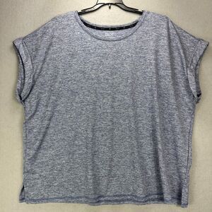 Zelos Top Women's 3X Plus Navy Performance Athleisure Workout Fitness Gym Active